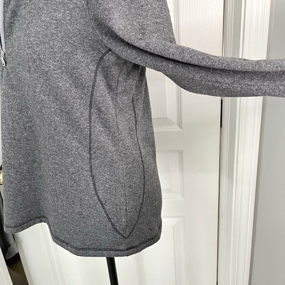 Adidas 1/2 Zip Long Sleeve Fitted Pullover Sweatshirt Jacket - Picture 8 of 14